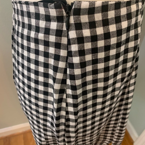 SHEIN black/white checked mini skirt, size M - Picture 4 of 4